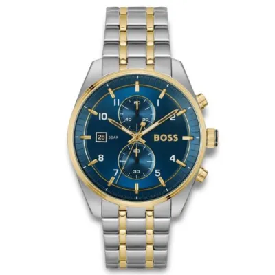 Hugo Boss Skytraveller Chronograph Men's Blue Dial Watch